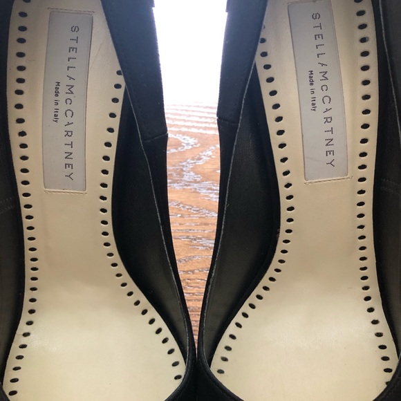 Stella McCartney Black & Metal Filigree Pumps - Picture 7 of 11